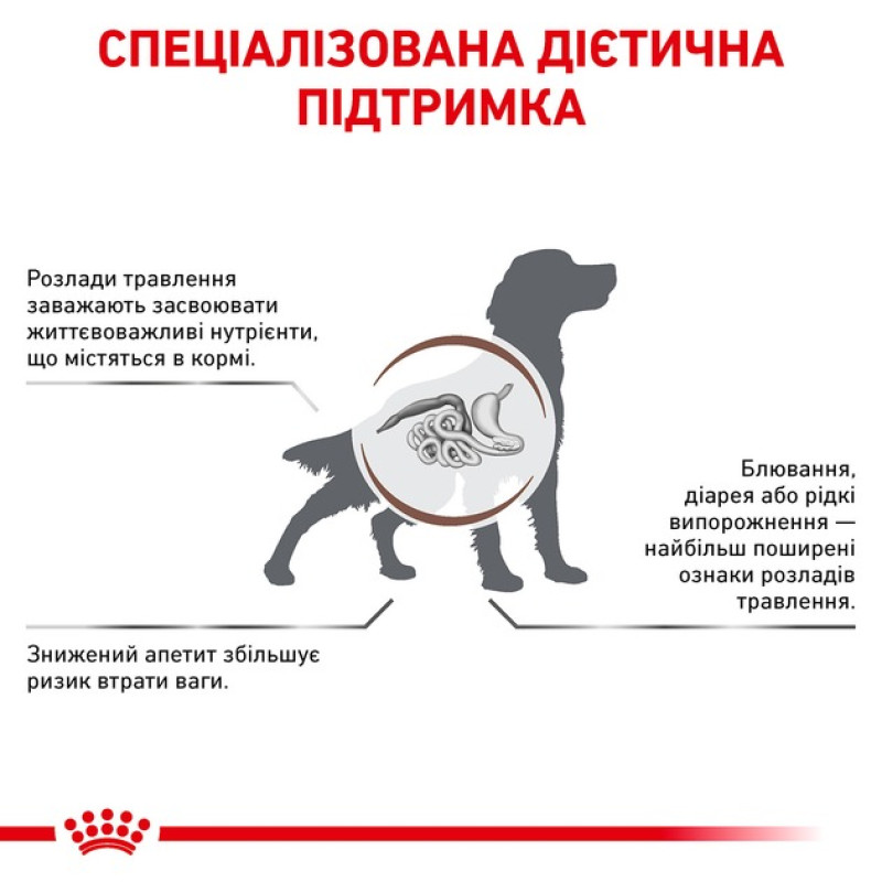 Сухий корм для собак ROYAL CANIN GASTROINTESTINAL для підтримки ШКТ, 15 кг
