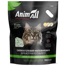 Силікагелевий наповнювач AnimAll Зелений смарагд, для котів, 10.5 л (4.4 кг)