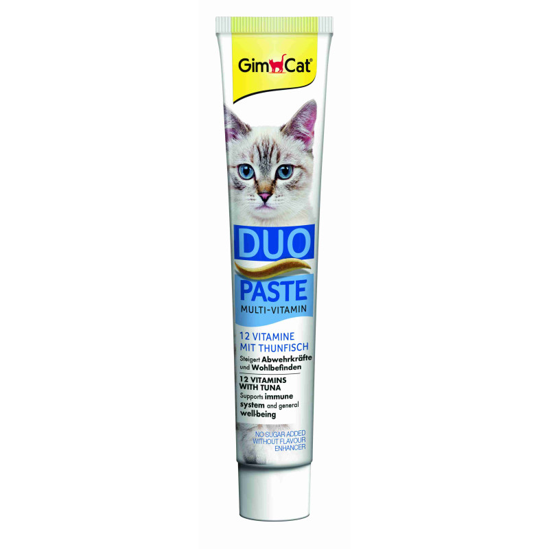 Паста для котів GimCat DUO PASTE Multi-vitamin 12 vitamins with tuna 12 вітамінів та тунець, 50 г