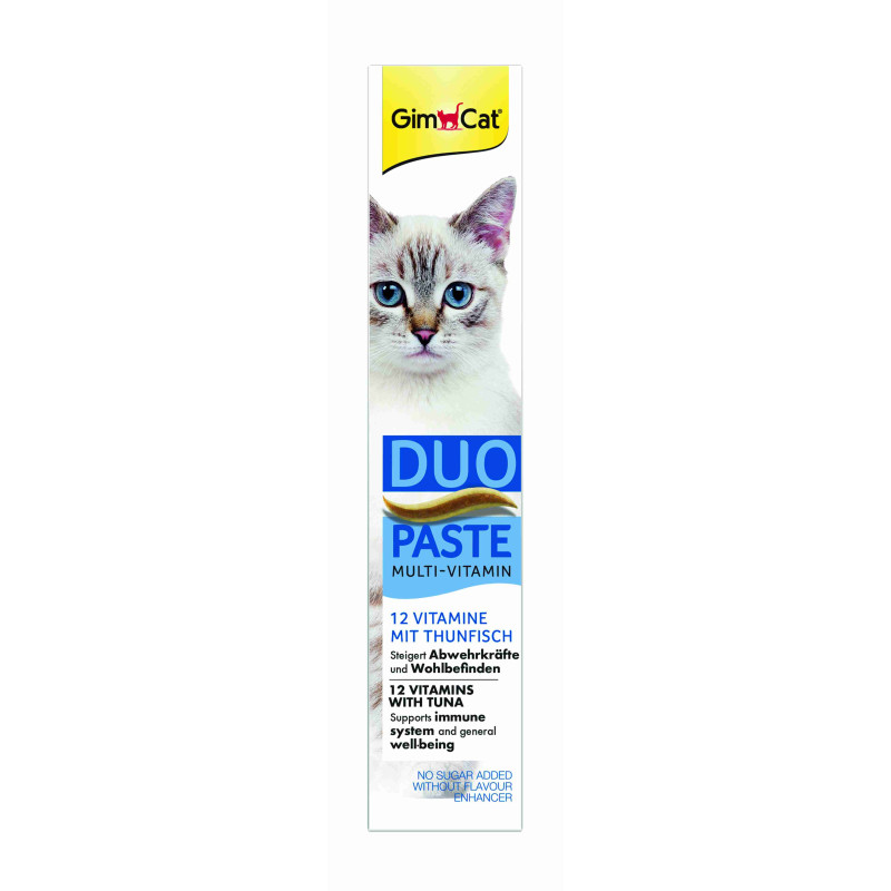 Паста для котів GimCat DUO PASTE Multi-vitamin 12 vitamins with tuna 12 вітамінів та тунець, 50 г