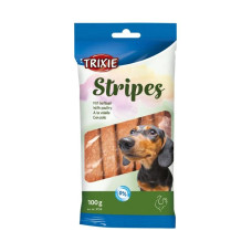 Ласощі Trixie Stripes для собак полоски з м'ясом домашніх птахів 100 г