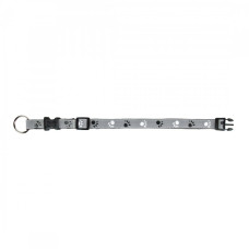 Нашийник Trixie Silver Reflect для собак, світловідбиваючий, XS-S: 22-35 см/15 мм, сірий