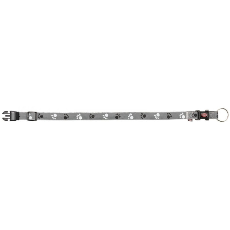 Нашийник Trixie Silver Reflect для собак, світловідбиваючий, L-XL: 40-65 см/25 мм, сірий