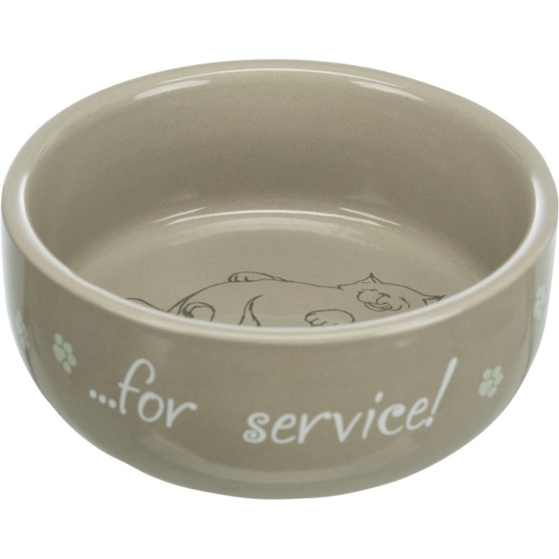 Миска Trixie Thanks for Service для котів, керамічна, 11 см, 300 мл