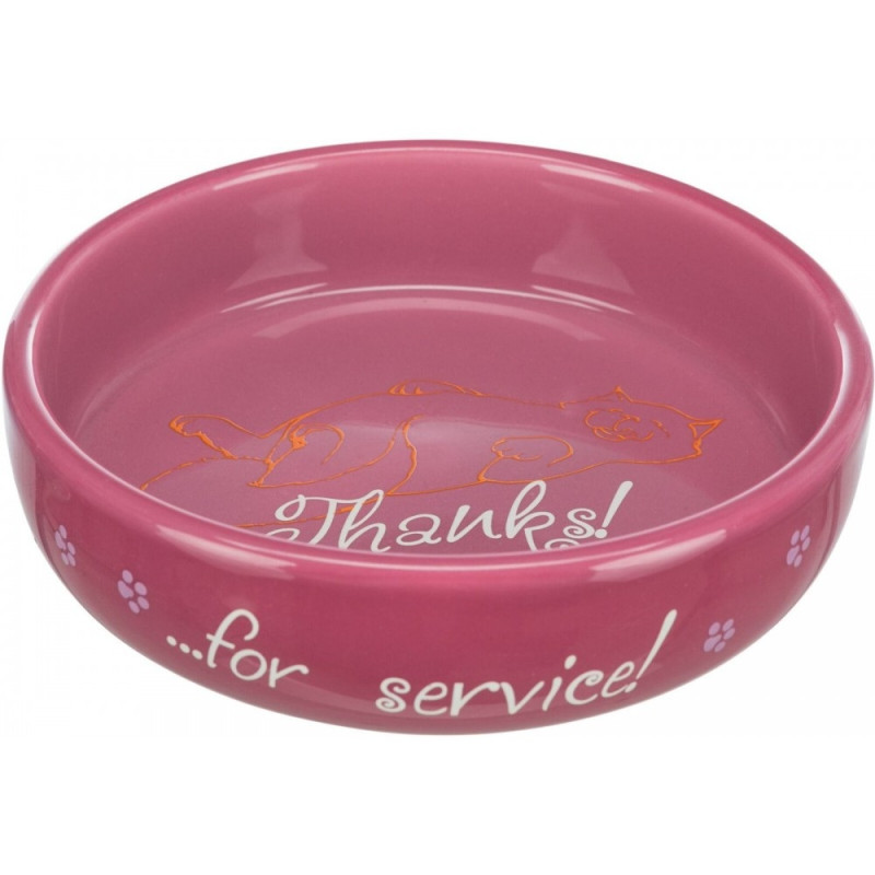 Миска Trixie для котів коротконосих порід, керамічна, 15 см, 300 мл