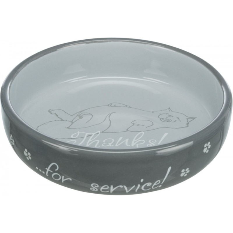 Миска Trixie для котів коротконосих порід, керамічна, 15 см, 300 мл