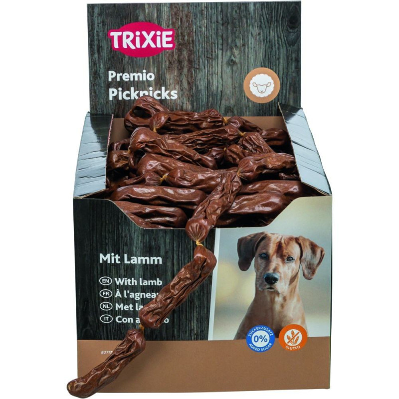 Ласощі Trixie Premio Picknicks для собак Сосиски з ягням 8 см 8 г 200 шт