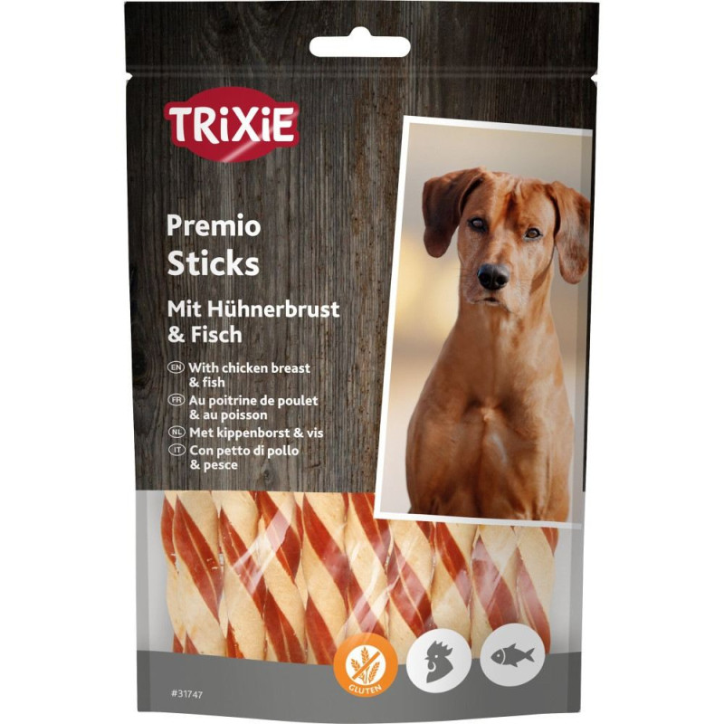 Ласощі Trixie Premio Fish Chicken Sticks для собак з куркою та рибою 80 г
