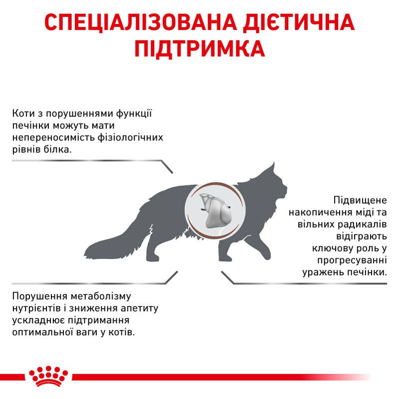 Сухой корм для котов ROYAL CANIN HEPATIC  для поддержания функции печени, 2 кг