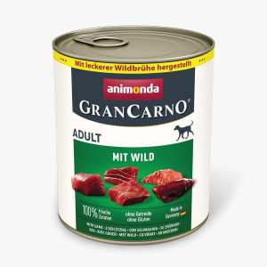 Корм вологий для собак Animonda GranCarno Adult with game з дичиною 800 г