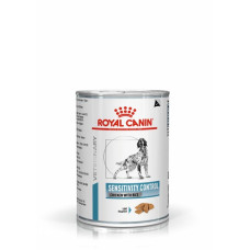 Влажный корм (паштет) для собак ROYAL CANIN SENSITIVITY CONTROLCHICKEN  при повышенной непереносимости пищи, курица, 410 г