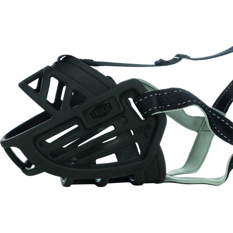Намордник Trixie Muzzle Flex для собак, силіконовий, XL-XXL (чорний)