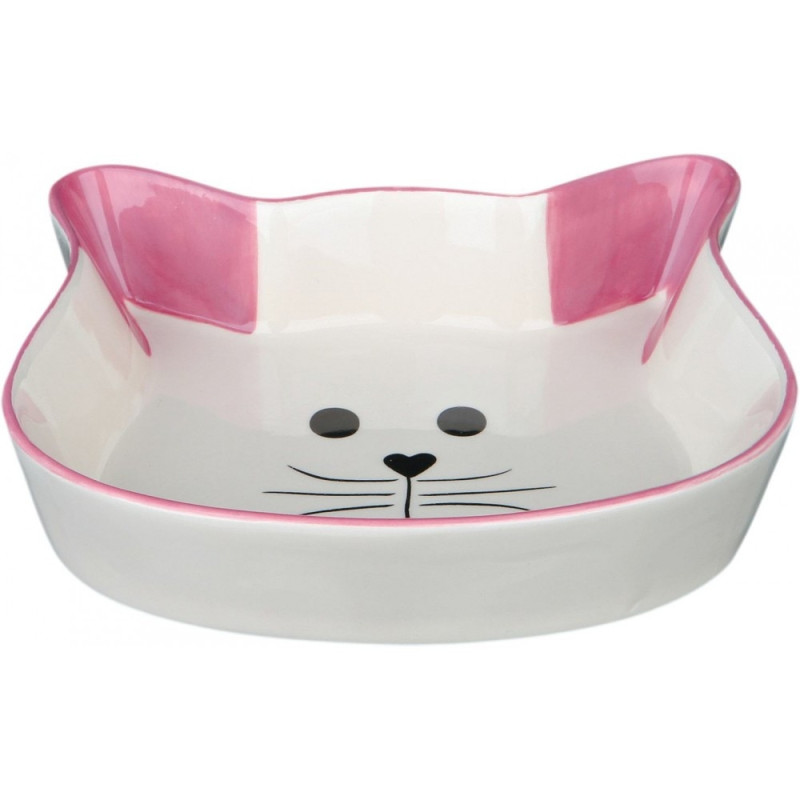 Миска Trixie для котів, у формі котячої мордочки, керамічна, 12 см, 250 мл