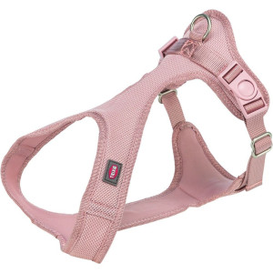 Шлея Trixie Comfort м'яка для собак XXS–XS 25–35 см 15 мм світло-рожева