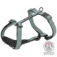 Шлея Trixie CityStyle H-harness для собак бавовна L–XL 75–120 см 25 мм світло-зелена