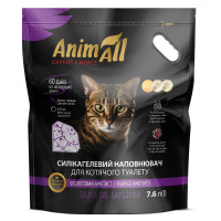 Силікагелевий наповнювач AnimAll Premium Кристали аметиста, для котів, 7.6 л (3.2 кг)