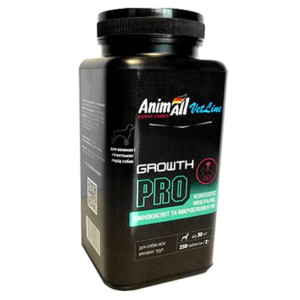 Вітаміни AnimAll VetLine Growth PRO для великих порід собак  2 г ? 250 табл