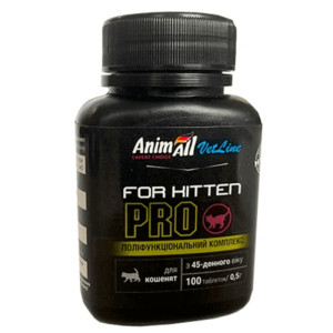 Вітаміни AnimAll VetLine for Kitten PRO для кошенят з 45-денного віку, 100 табл