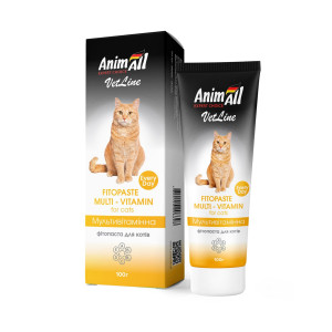 Фітопаста AnimAll VetLine Multivitamin для котів, 100 г
