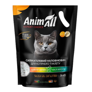 Силікагелевий наповнювач AnimAll з індикатором здоров’я PH сечі, 3 л (1.2 кг)