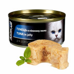 AnimAll АнімАлл вологий корм для котів, тунець у ніжному желе, 85г