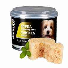 АнімАлл AnimAll вологий корм для собак курка в ніжному желе, 195г