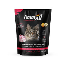 Силікагелевий наповнювач AnimAll Рожевий Сапфір для котів, 3.8 л (1.6 кг)
