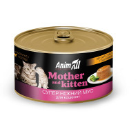 AnimAll AnimAll АнімАлл вологий корм для кішок і кошенят легкий старт годування, 195г