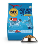 MY champion М'ясний мікс повнораціонний сухий корм для собак великих порід, 10кг