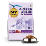 MY champion М'ясний мікс повнораціонний сухий корм для котів, 10кг