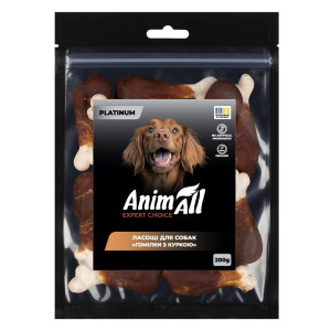 AnimAll PLATINUM Ласощі для собак Гомілки з куркою 200 г