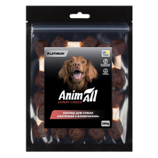 AnimAll PLATINUM Ласощі для собак Гантельки з яловичиною, 200 г