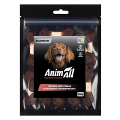 AnimAll PLATINUM Ласощі для собак Гантельки з яловичиною, 200 г