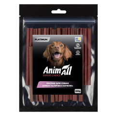 AnimAll PLATINUM Ласощі для собак М'ясні палички з качкою, 200 г