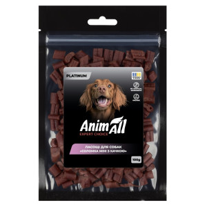AnimAll PLATINUM Ласощі для собак Соломка міні з качка 100 г