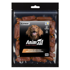 AnimAll PLATINUM Ласощі для собак Міні ковбаски з куркою 200 г
