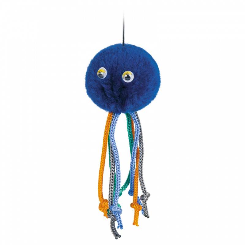 Іграшка Природа Восьминіг на резинці для кота, 5 см