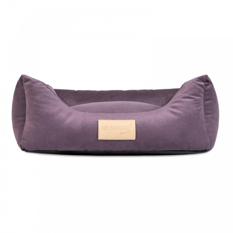 Лежак Pet Fashion «Molly» для собак та котів, 52х40х17 см, фіолетовий