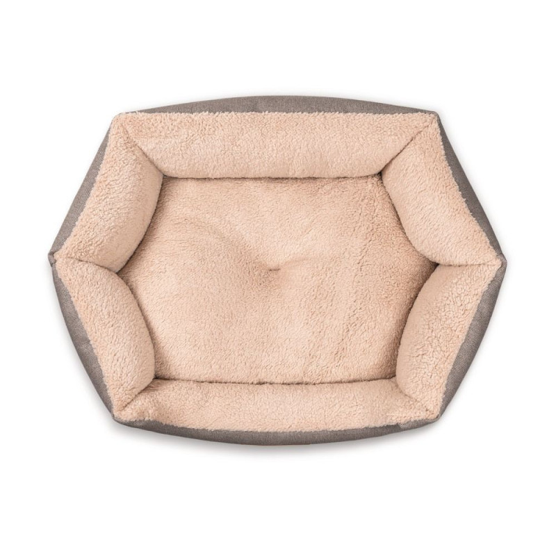 Лежак Pet Fashion Brig для собак, 58х48х20 см кавовий