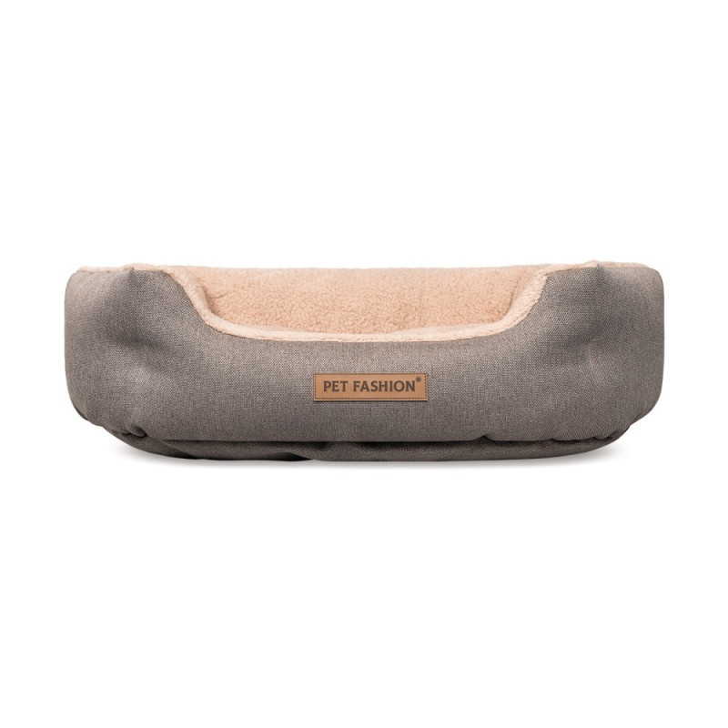 Лежак Pet Fashion Brig для собак, 58х48х20 см кавовий