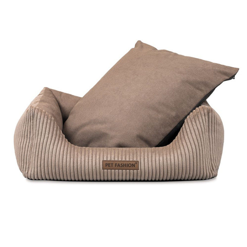 Лежак Pet Fashion DEVID для собак пісочний 62х50х19