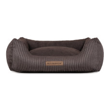 Лежак Pet Fashion DEVID для собак шоколадний 62х50х19