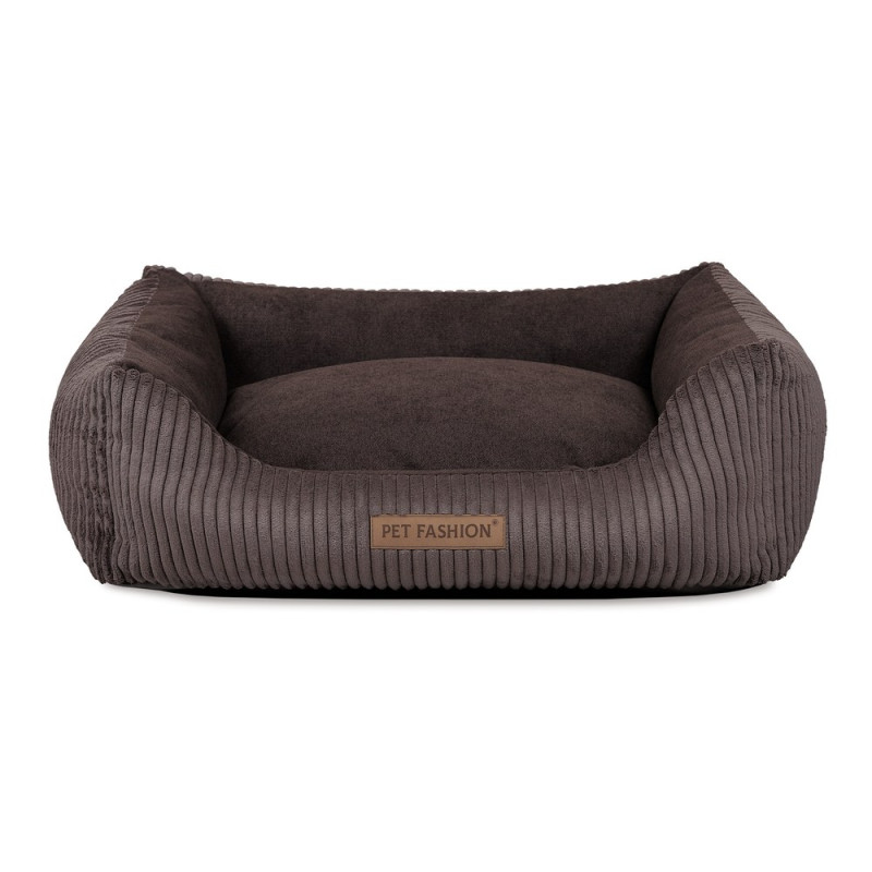 Лежак Pet Fashion DEVID для собак шоколадний 62х50х19