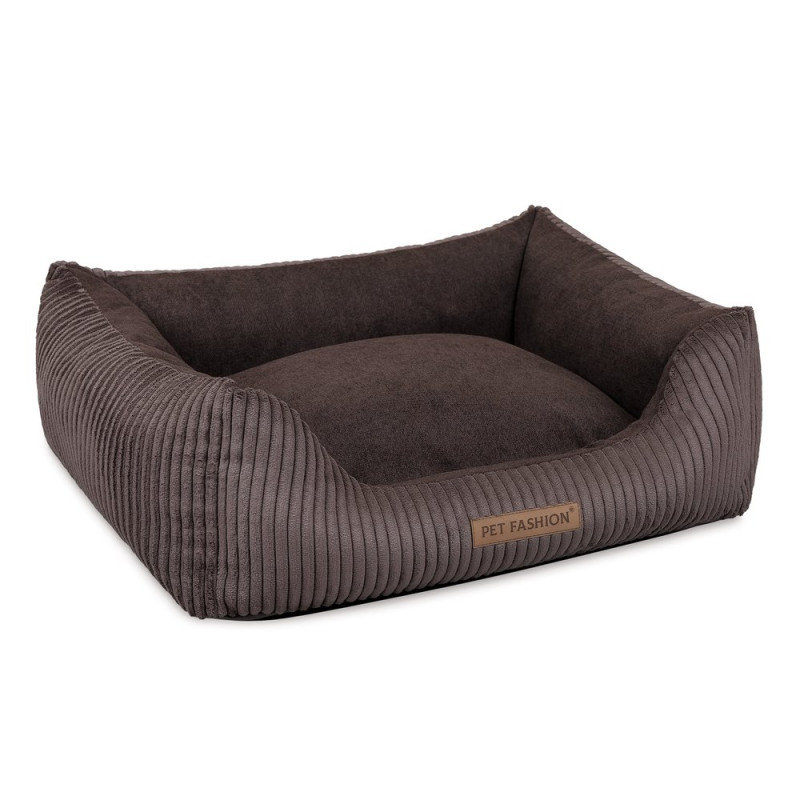 Лежак Pet Fashion DEVID для собак шоколадний 62х50х19