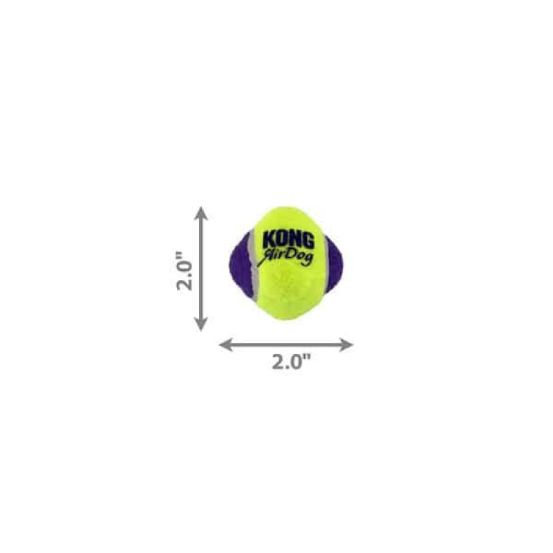Іграшка для собак KONG AirDog Squeaker Knobby Ball -М'яч Айрдог Кнобі з писк., XS/S