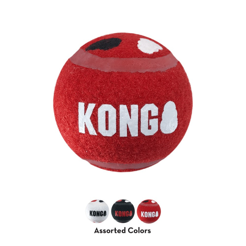 Игрушка KONG для собак Signature Sport Balls -фирменные спорт мячи, 3 шт, M