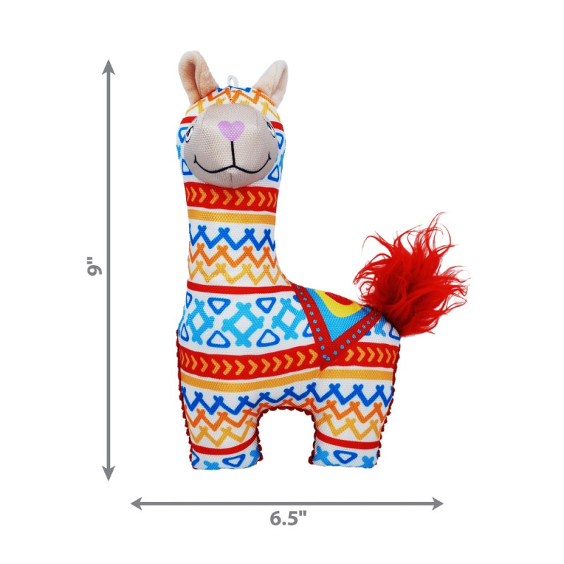 Игрушка KONG для собак Ballistic Vibez Llamas -Баллистик Лама с писк., ассорти S/M