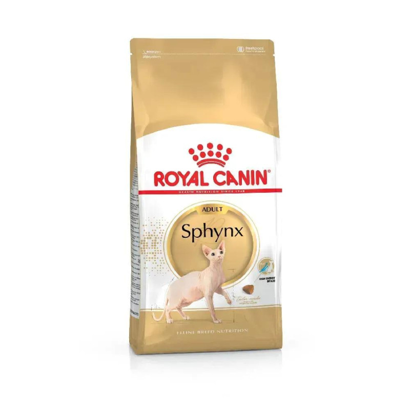 Сухой корм для котов ROYAL CANIN SPHYNX ADULT породы Сфинкс , 400 г
