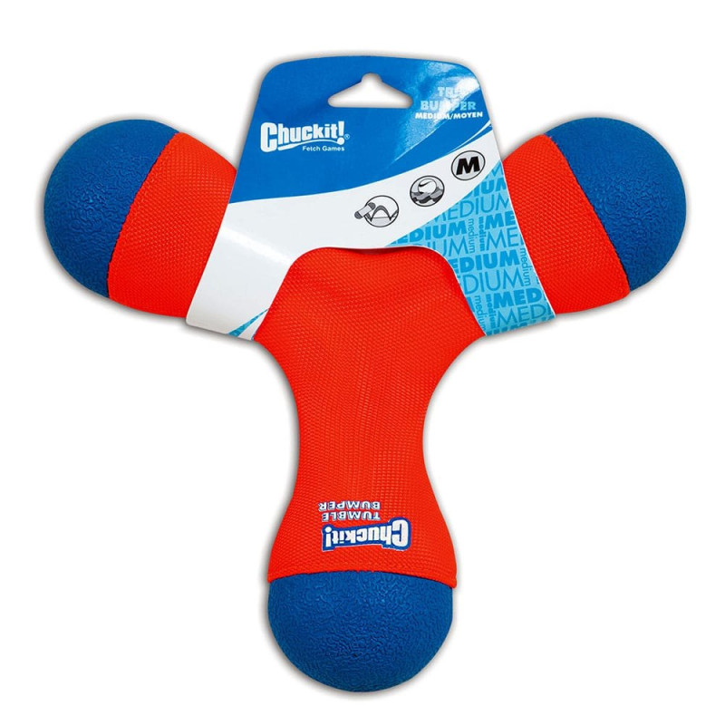 Игрушка CHUCKIT! TRI-BUMPER тройной плавучий бумеранг для собак средних размеров