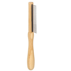 Гребінець Flamingo Comb Medium Bamboo з середніми зубчиками для собак та котів, зубів 24шт|21х3,9см (523067)